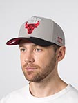 Бейсболка MITCHELL NESS арт. HP13208-CBUBKGY Chicago Bulls NBA (серый / черный)